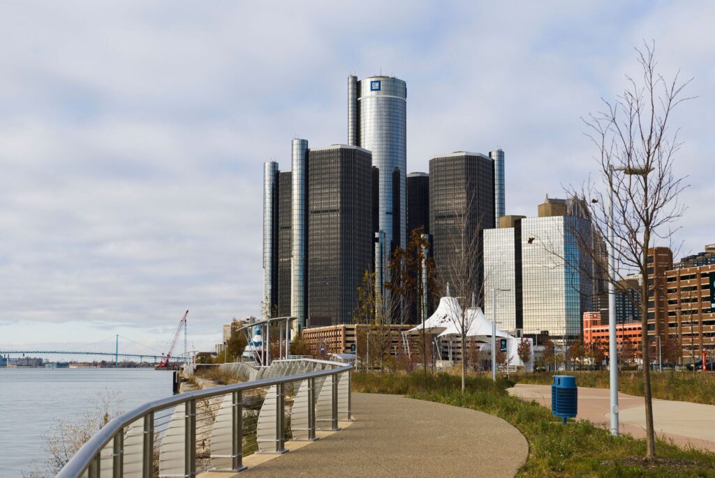 Detroit riverfront