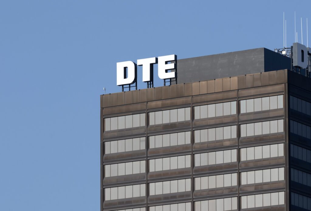 DTE Energy logo on office building