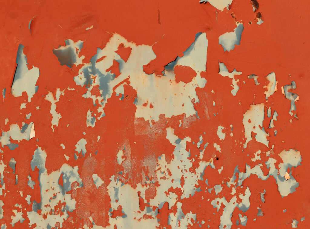 Peeling lead paint