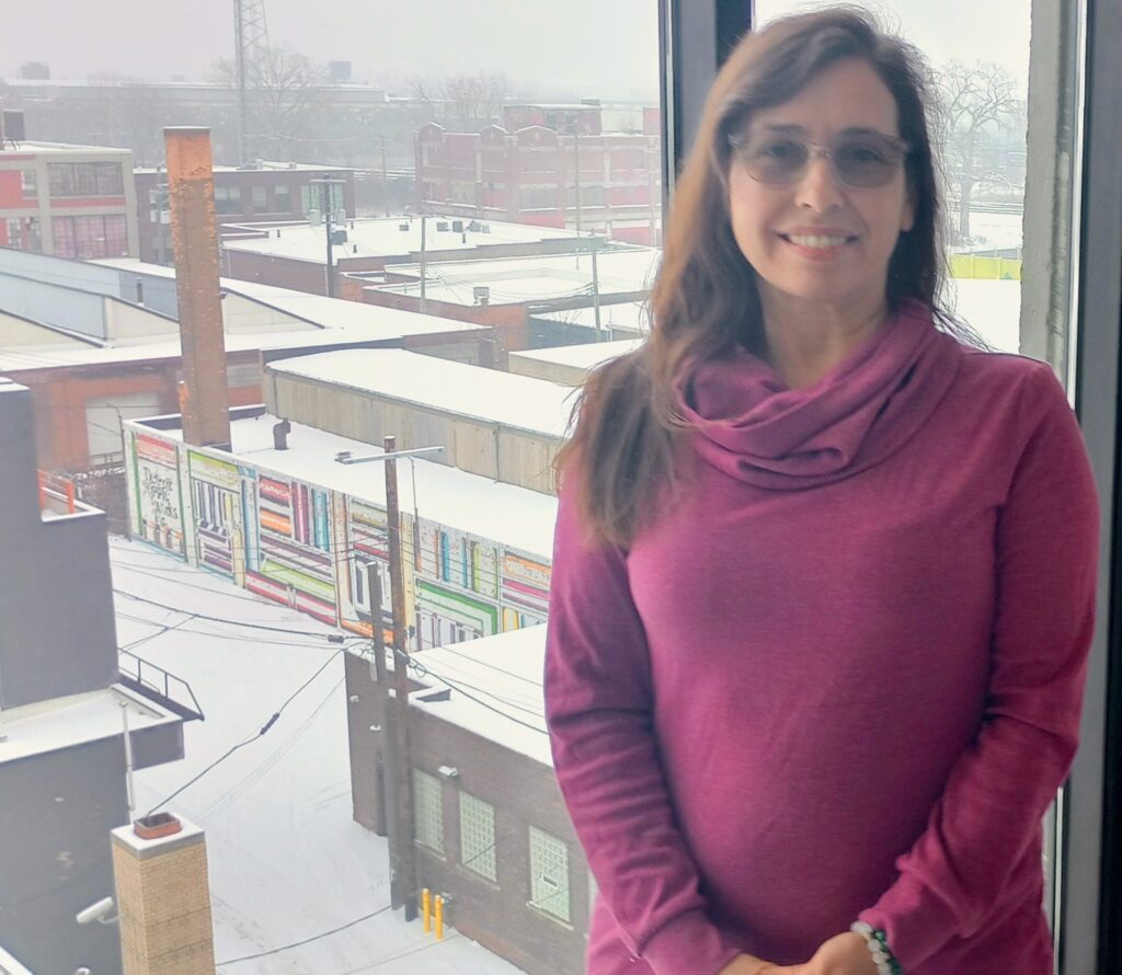 Carissa Welton of Planet Detroit's spring 2025 Neighborhood Reporting Lab.