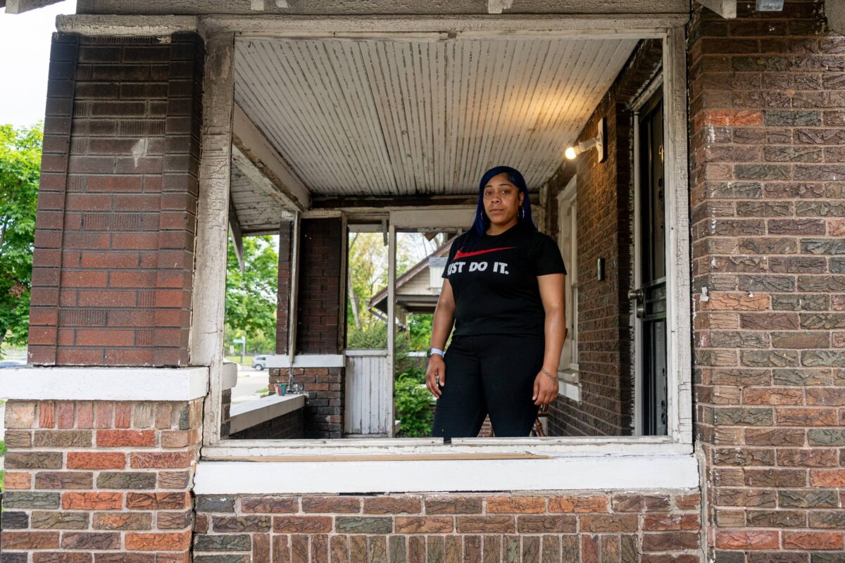 Detroiter Tanisha Humphrey recently experienced a DTE Energy shutoff.