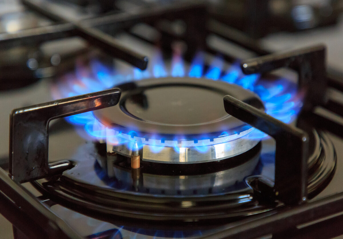 Burner on a stovetop