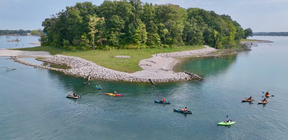 Sugar Island in the Detroit River.