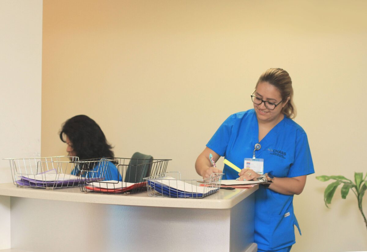 Medical staff at the Community Health and Social Services Center in Southwest Detroit.