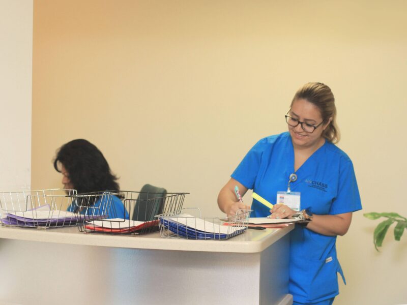 Medical staff at the Community Health and Social Services Center in Southwest Detroit.