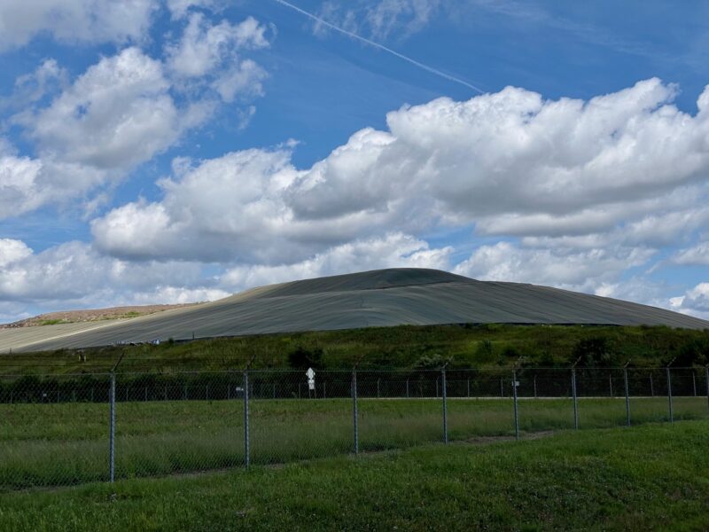 A view of the Wayne Disposal facility in Van Buren Township from Willow Run Airport.