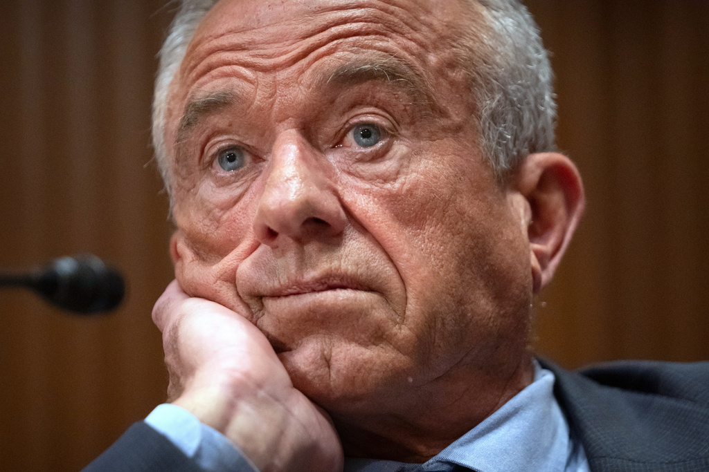 Robert F. Kennedy Jr., appears before the Senate Finance Committee, on Capitol Hill in Washington, Thursday, Sept. 4, 2025.