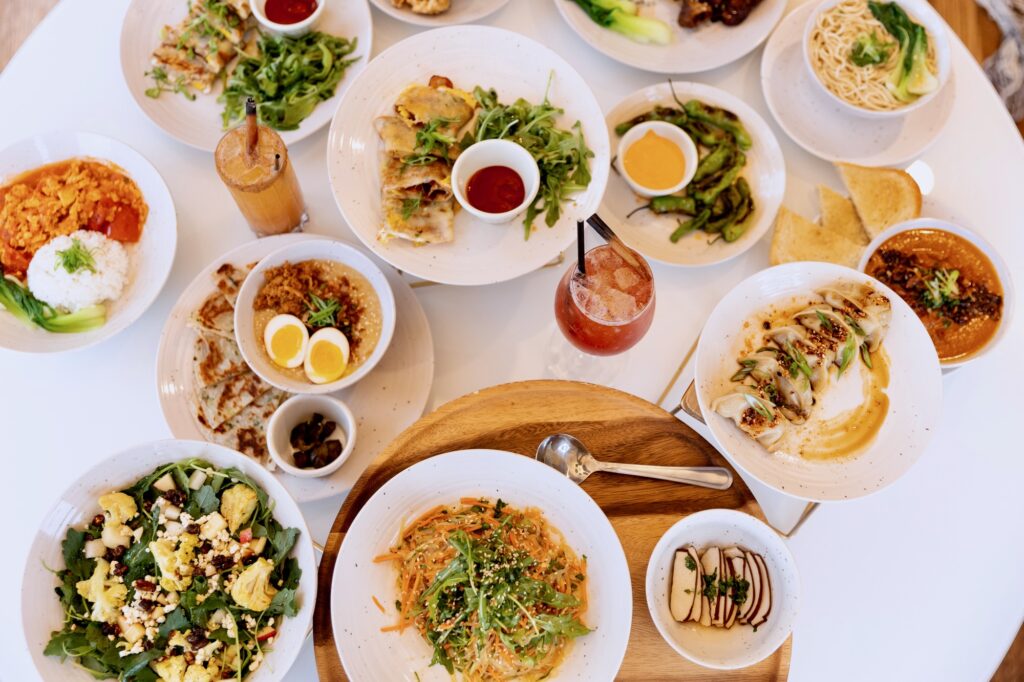 An array of Chinese dishes from Detroit's Chi Fan Le pop-up.