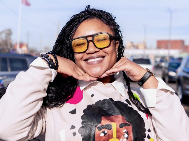 Eradajere Oleita, founder of The Chip Bag Project.