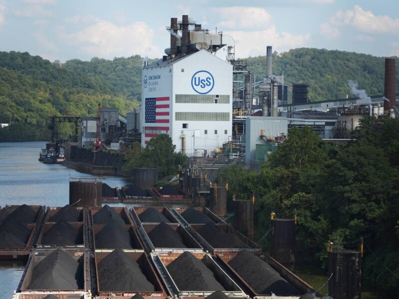 The Clairton Coke Works, a U.S. Steel coking plant, is seen Monday, Aug 11, 2025, in Clairton, Penn.