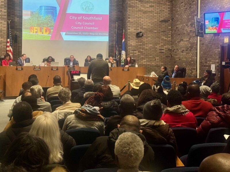 The audience at Monday's Southfield City Council meeting.