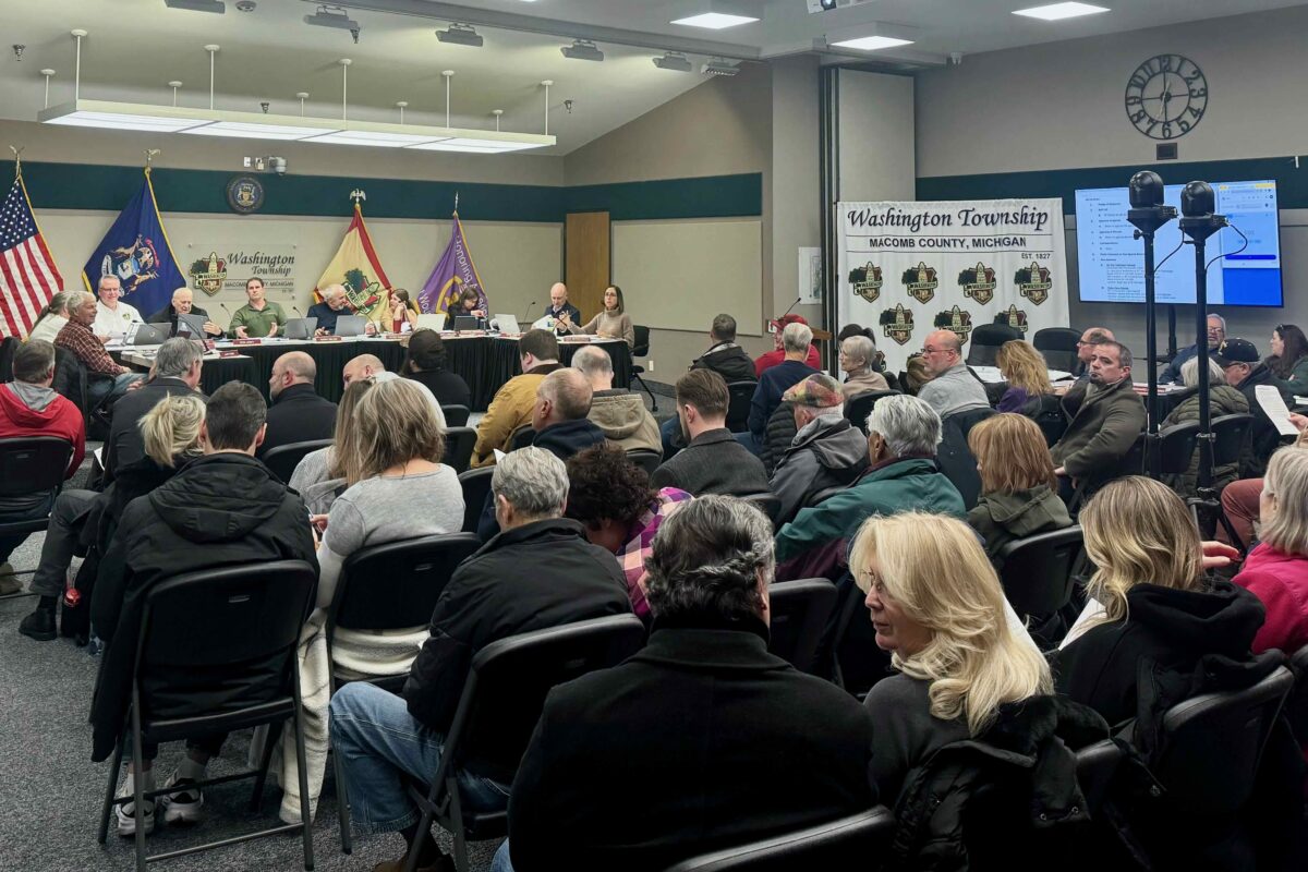Washington Township residents pack a planning commission meeting on a proposed data center.