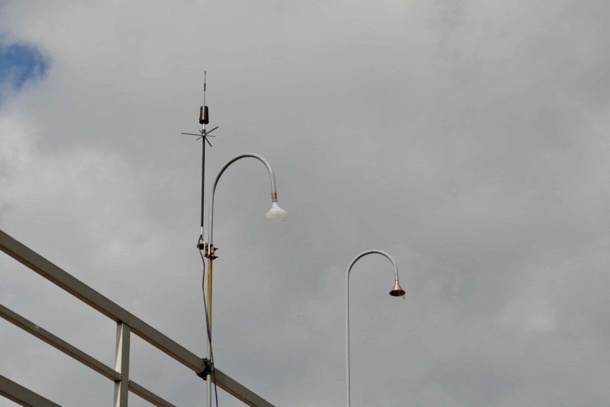 Air quality monitor in Detroit's Boynton neighborhood