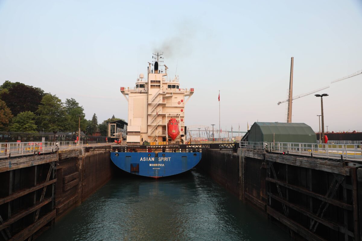 Soo Locks in Sault Ste. Marie