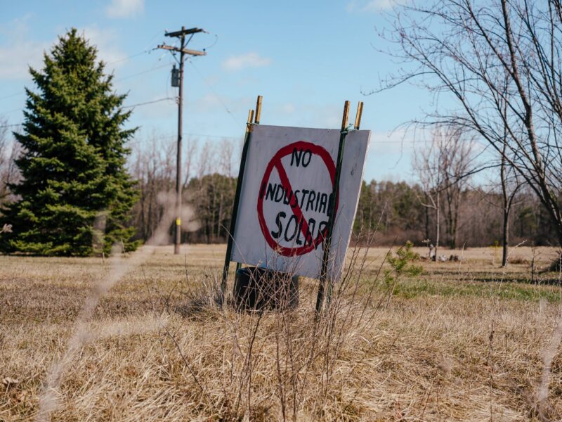 Land in St. Clair County where Ranger Power porposed a solar development project.