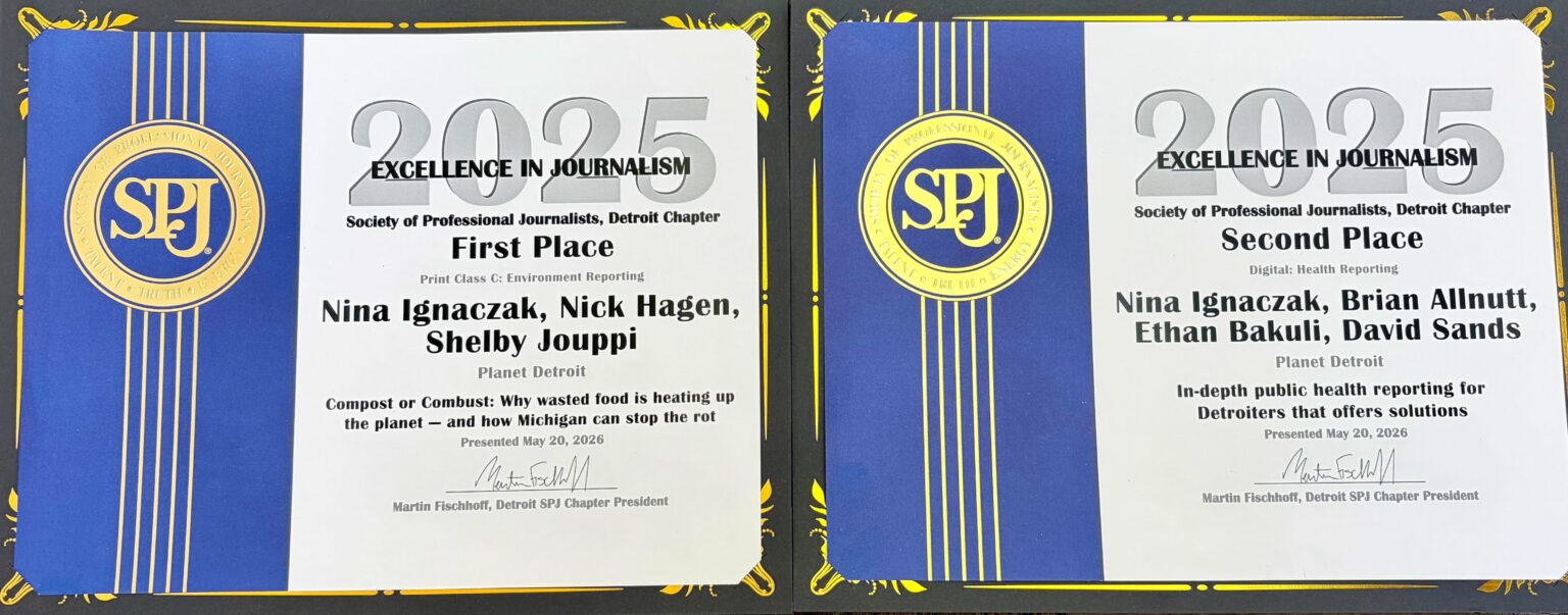SPJ honors Planet Detroit for environmental, health reporting