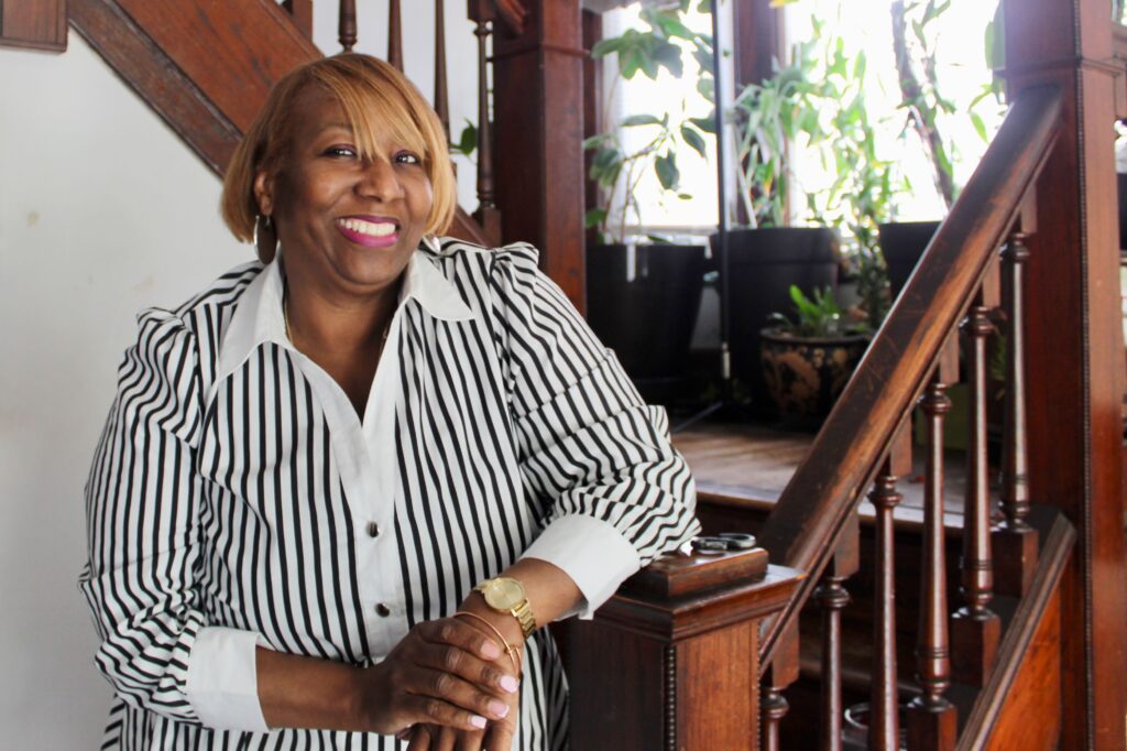 Jennine Spencer-Gilbert in her Islandview home.