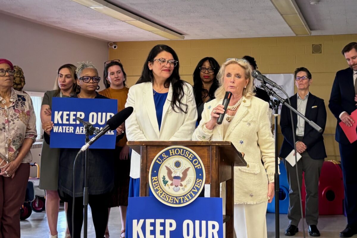 U.S. Reps. Rashida Tlaib and Debbie Dingell.