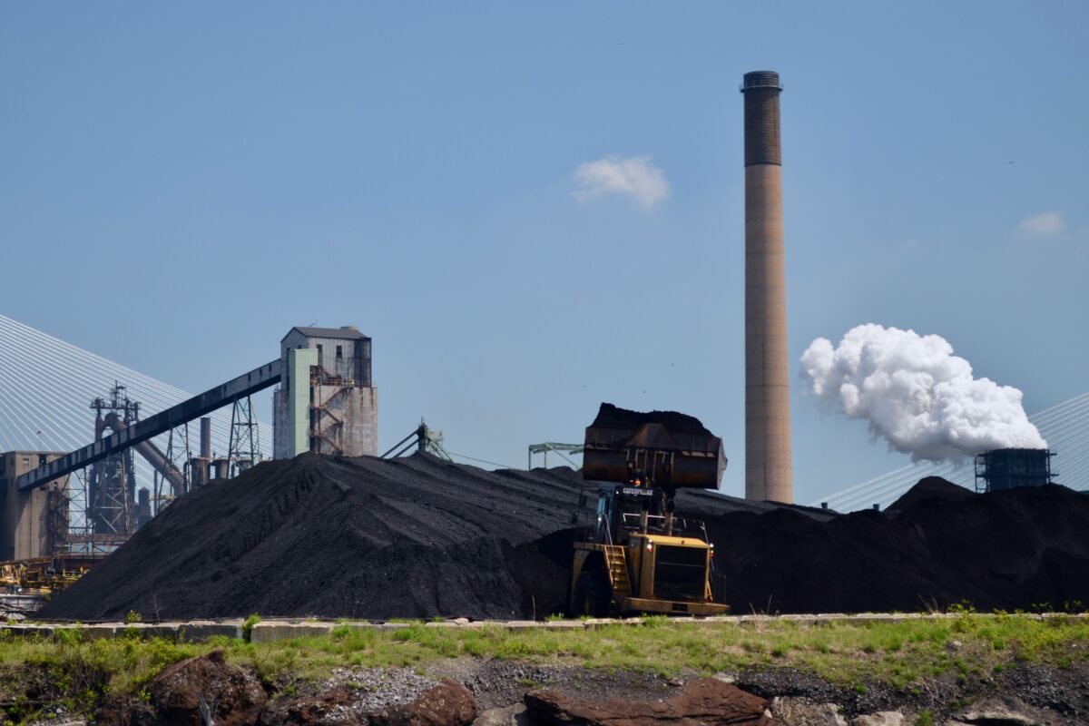 EES Coke Battery on Zug Island, seen from the Rouge River.