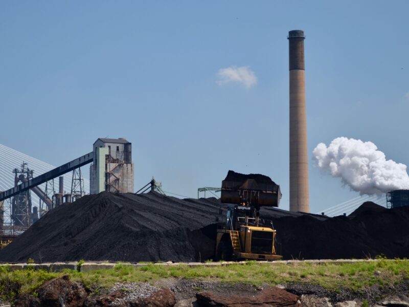 EES Coke Battery on Zug Island, seen from the Rouge River.