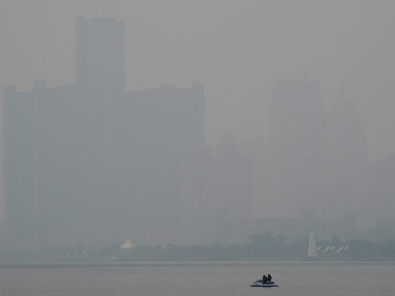 Detroit air quality is worst in city’s recorded history from Canadian wildfires
