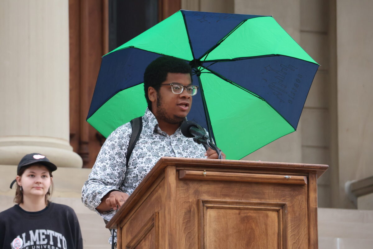 Chris Gilmer-Hill speaks at Michigan Capitol