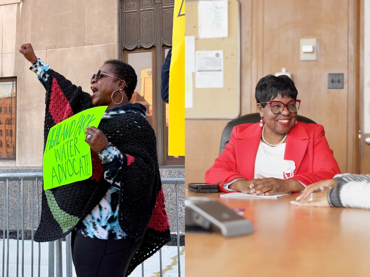 Highland Park mayoral candidates Shamayim "Mama Shu" Harris and Glenda McDonald.
